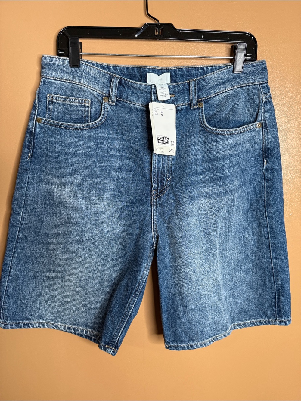 H&M Men's Light Blue Denim Jean Shorts